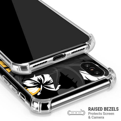 NFL Pittsburgh Steelers Tropical Print iPhone XS Max Clear Case